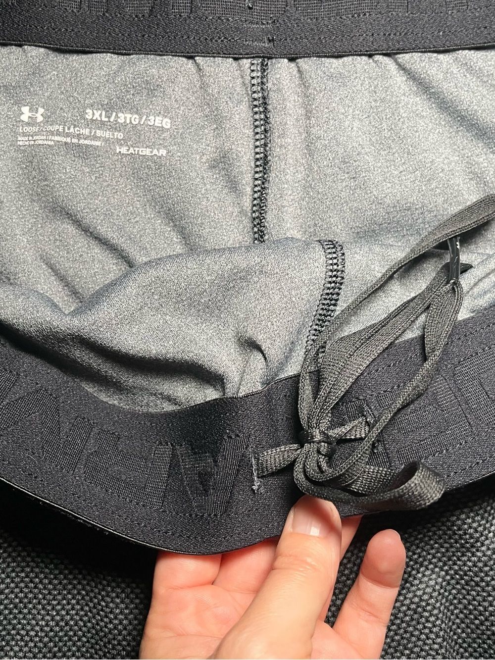 Under Armour Men’s 3XL Gray Athletic Running Workout Shorts - Picture 4 of 7